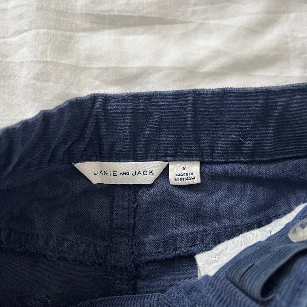Janie & Jack‎ Navy blue straight leg corduroy pants - Picture 3 of 4
